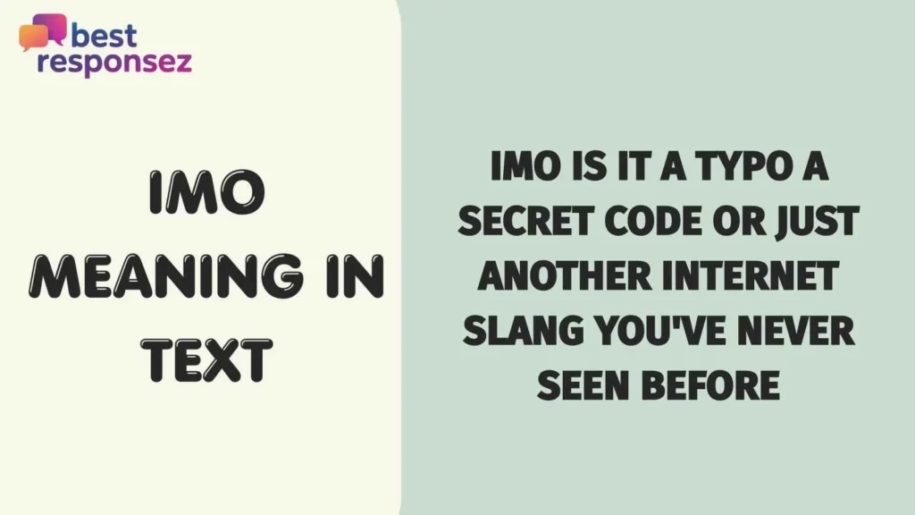Imo meaning in text