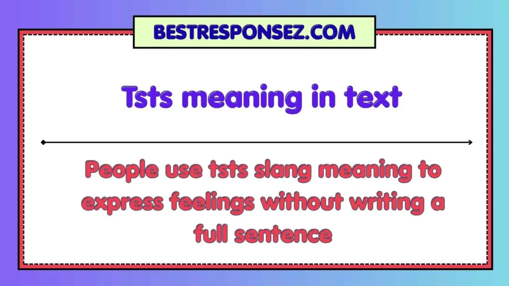 Tsts meaning in text