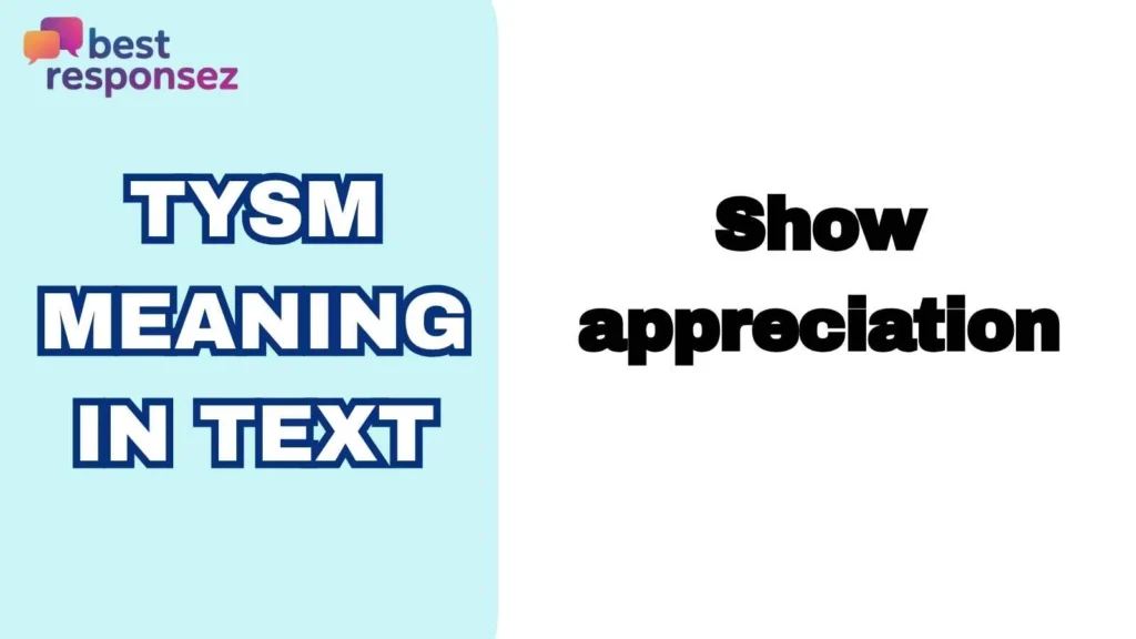 TYSM Meaning in Text